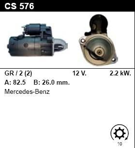 Стартер - MERCEDES-BENZ - Trucks (Грузовые) - 410 2.0 Diesel - CS576