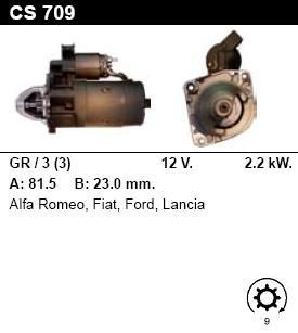 Стартер - ALFA ROMEO - ALFA 145 - 1.9 TD - CS709
