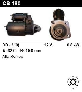 Стартер - ALFA ROMEO - ALFETTA - 1.8 GT - CS180