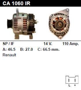 Генератор - RENAULT - CLIO - 1.8 RSI - CA1060