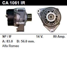 Генератор - ALFA ROMEO - ALFA 155 - 2.5 TD - CA1061