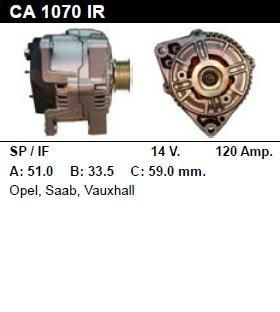 Генератор - SAAB - 900 - 2.5 I V6 - CA1070