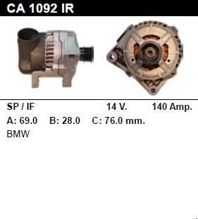 Генератор - BMW - 525 - 2.5 I - CA1092