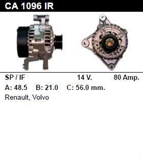 Генератор - VOLVO - 850 - 2.5 10V - CA1096