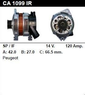 Генератор - PEUGEOT - 605 - 2.5 TD - CA1099