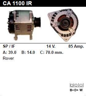 Генератор - ROVER - 820 - 2.0 SI - CA1100
