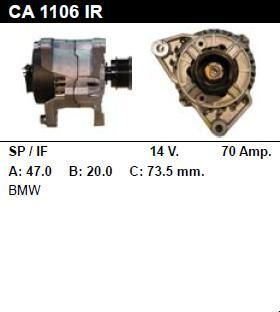 Генератор - BMW - 316 - 1.9 I - CA1106