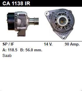 Генератор - SAAB - 900 - 2.3 -16 - CA1138