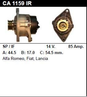 Генератор - ALFA ROMEO - ALFA 146 - 1.8 I.E. 16V - CA1159