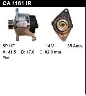 Генератор - FIAT - STRADA - 1.7 TD - CA1161