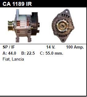 Генератор - LANCIA - DELTA - 1.8 I.E. GT - CA1189