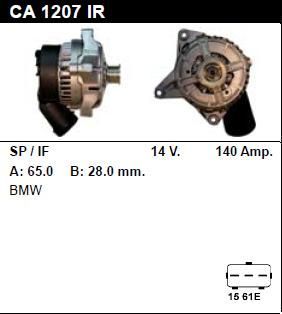 Генератор - BMW - Z3 - 2.0 - CA1207