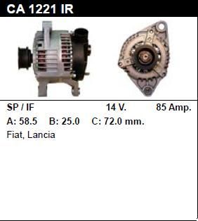 Генератор - FIAT - BRAVO - 1.6 SX - CA1221
