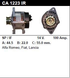 Генератор - ALFA ROMEO - ALFA 166 - 2.4 JTD - CA1223