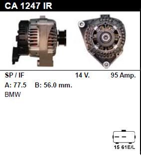 Генератор - BMW - 318 - 1.7 TDS - CA1247