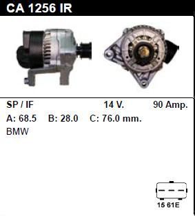 Генератор - BMW - 330 - 3.0 CI - CA1256