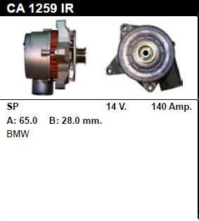 Генератор - BMW - 750 - 5.0 I V12 - CA1259