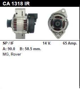 Генератор - ROVER - 416 - 1.6 16V - CA1318