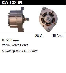 Генератор - VOLVO - VARIOUS MODELS - ENGINE 5.5 - CA132