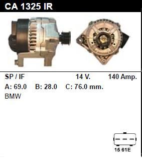 Генератор - BMW - Z3 - 2.0 - CA1325