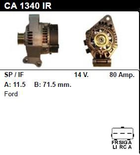 Генератор - FORD - FOCUS - 1.4 - CA1340