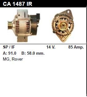 Генератор - ROVER - 416 - 1.6 SI - CA1487