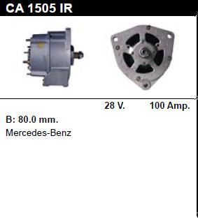 Генератор - MERCEDES-BENZ - Trucks (Грузовые) - 2040 11.9 - CA1505