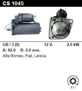 Стартер - ALFA ROMEO - ALFA 159 - 1.9 JTDM 16V - CS1045