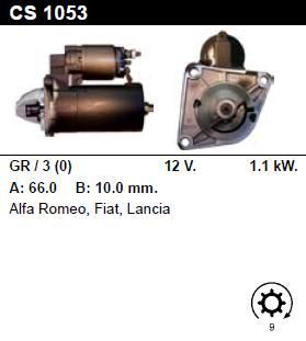 Стартер - LANCIA - DELTA - 1.8 I.E. GT - CS1053