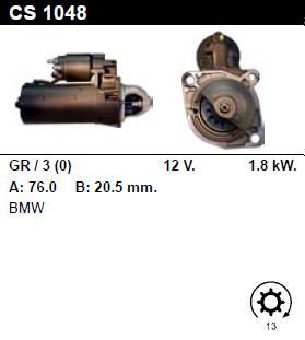 Стартер - BMW - 318 - 1.7 TDS - CS1048