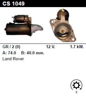 Стартер - LAND ROVER - RANGE ROVER - 4.3 VOGUE LSE - CS1049