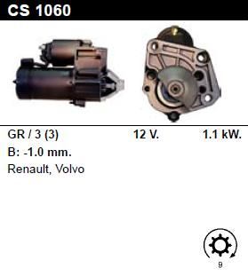 Стартер - VOLVO - S40 - 2.0 TURBO T4 - CS1060