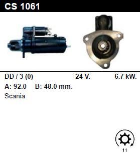 Стартер - SCANIA - T - 124 L/420 11.7 - CS1061