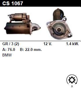 Стартер - BMW - 320 - 2.2 CI - CS1067