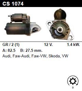 Стартер - AUDI - A6 - 2.8 - CS1074