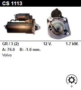 Стартер - VOLVO - 960 - 3.0 - CS1113