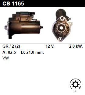 Стартер - VOLKSWAGEN - LT - 28-35 2.5 TDI - CS1165