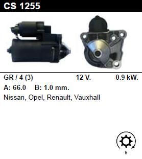 Стартер - RENAULT - CLIO - 2.0 16V SPORT - CS1255