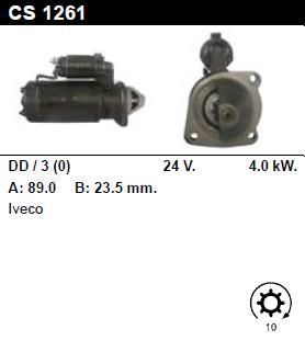Стартер - IVECO - TRUCKS - 180 E 24 7.7 - CS1261