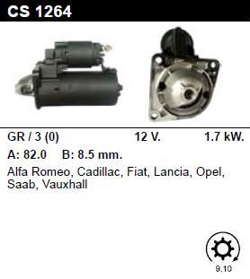 Стартер - ALFA ROMEO - ALFA 159 - 1.9 JTDM 8V - CS1264
