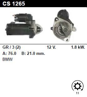 Стартер - BMW - 318 - 2.0 DIESEL - CS1265