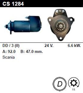 Стартер - SCANIA - 113 - M/400 11.0 - CS1284