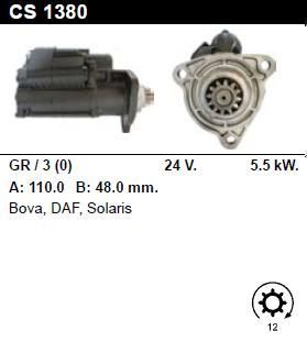 Стартер - DAF - CF85 - CF 85.380 12.6 - CS1380