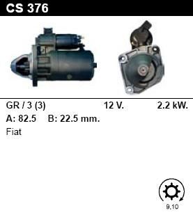 Стартер - FIAT - MARENGO - 1.9 DIESEL - CS376