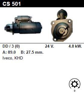 Стартер - KHD - Motors - ENGINE 5.7 DIESEL - CS501
