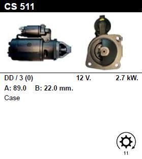 Стартер - CASE - VARIOUS MODELS - 421 - CS511