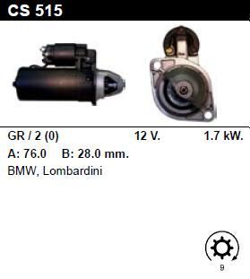Стартер - BMW - M5 - 3.5 - CS515