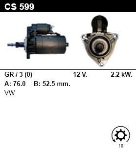 Стартер - LAND ROVER - LAND ROVER - 3.5 V8 - CS589