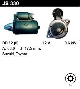 Стартер - SUZUKI - LJ - 80 0.8 4WD - JS330