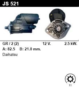 Стартер - DAIHATSU - TAFT - 2.8 DIESEL 4WD - JS521